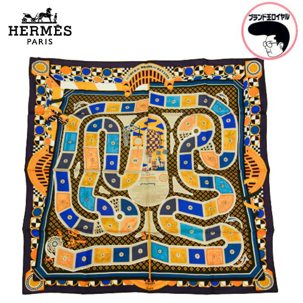 楽天市場】【中古】未使用品 HERMES エルメス カレ90 CARNETS DE BAL