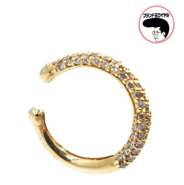 イヤーカフ ダイヤモンド 0.24ct Ear Cuff　K18YG　イエローゴールド　片耳用