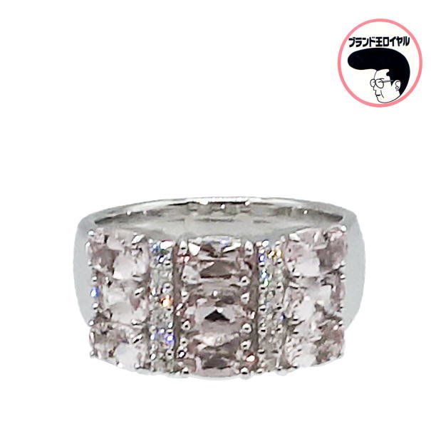 モルガナイトリング K18WG ホワイトゴールド 1.84ct ジュエリー 指輪 4月の誕生石