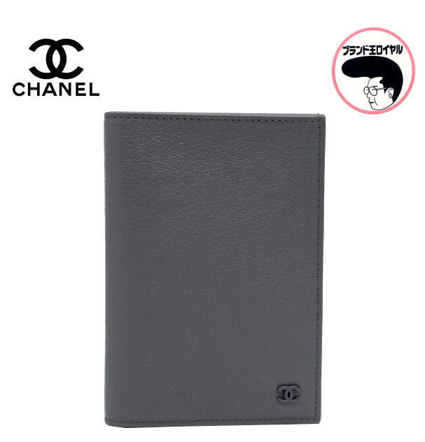 【中古】未当てはめる品 CHANEL  シャネル 旅行免状容れもの 薄墨色 CC