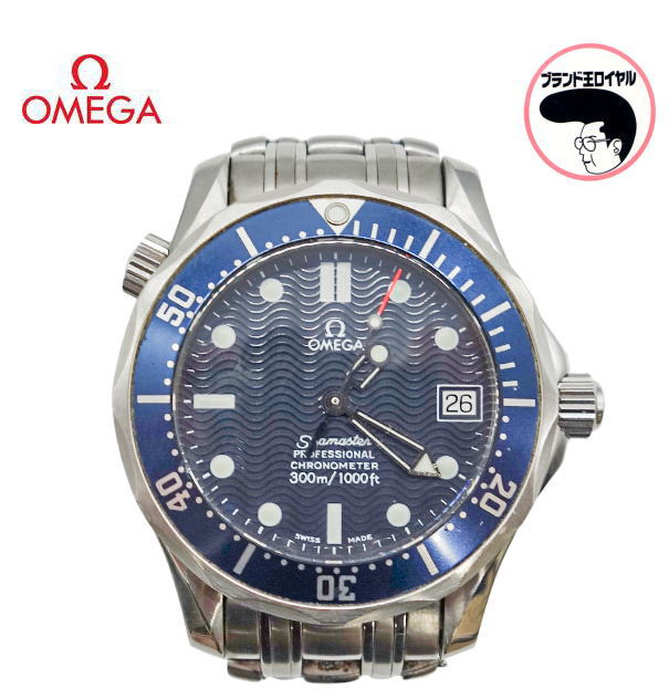 【中古】OMEGA オメガ シーマスター ボーイズ ブルー 腕時計