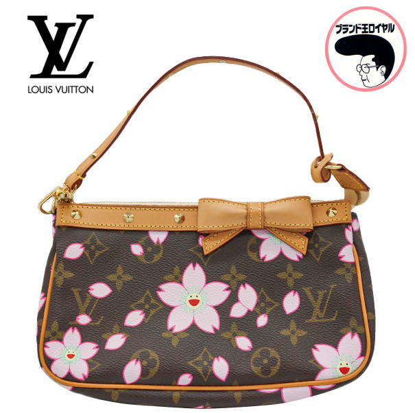【中古】LOUIS VUITTON  ルイヴィトン モノグラム チェリーブロッサム  ポシェット・アクセソワール  M92006 櫻 村上隆