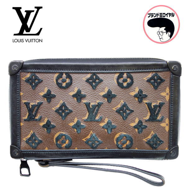 【中古】LOUIS VUITTON  ルイヴィトン ホンブルグ帽ブート クラッチペダル 商品目録ネットボール 二番めうしろ側 モノグラム タフタージュ  M45061
