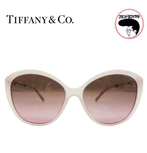 【中古】TIFFANY ティファニー サングラス ブラウン×シルバー 眼鏡 アイウエア　美品