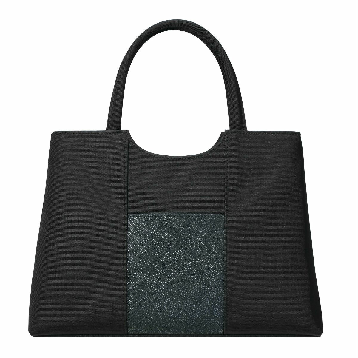 和装バッグ 【新品】桂由美 高貴なる薔薇 京印伝フォーマルバッグ 黒 IE 黒 鹿革 和装小物 【中古】
