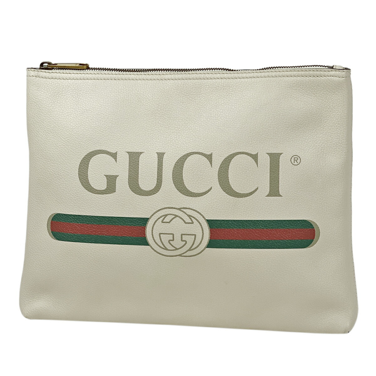 楽天市場 グッチ Gucci ロゴ クラッチバッグ ポートフォリオ セカンドバッグ シェリーライン クラッチバッグ レザー ホワイト レディース 中古 バイセルオンライン 楽天市場店