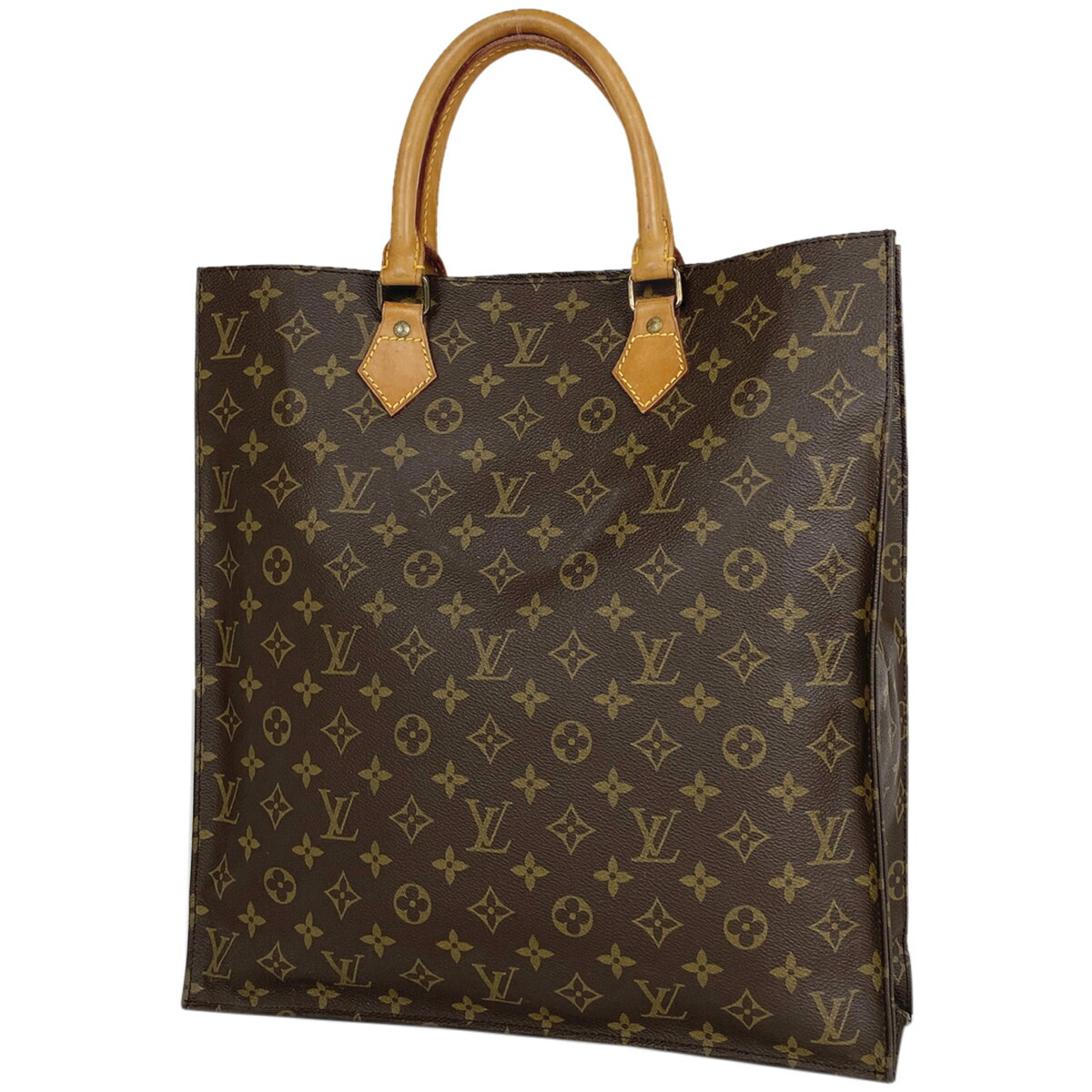 21年激安 トートバッグ ハンドバッグ 通学鞄 通勤鞄 サックプラ Vuitton Louis ルイ ヴィトン モノグラム 中古 レディース M ブラウン バッグ Khadijaklean Com