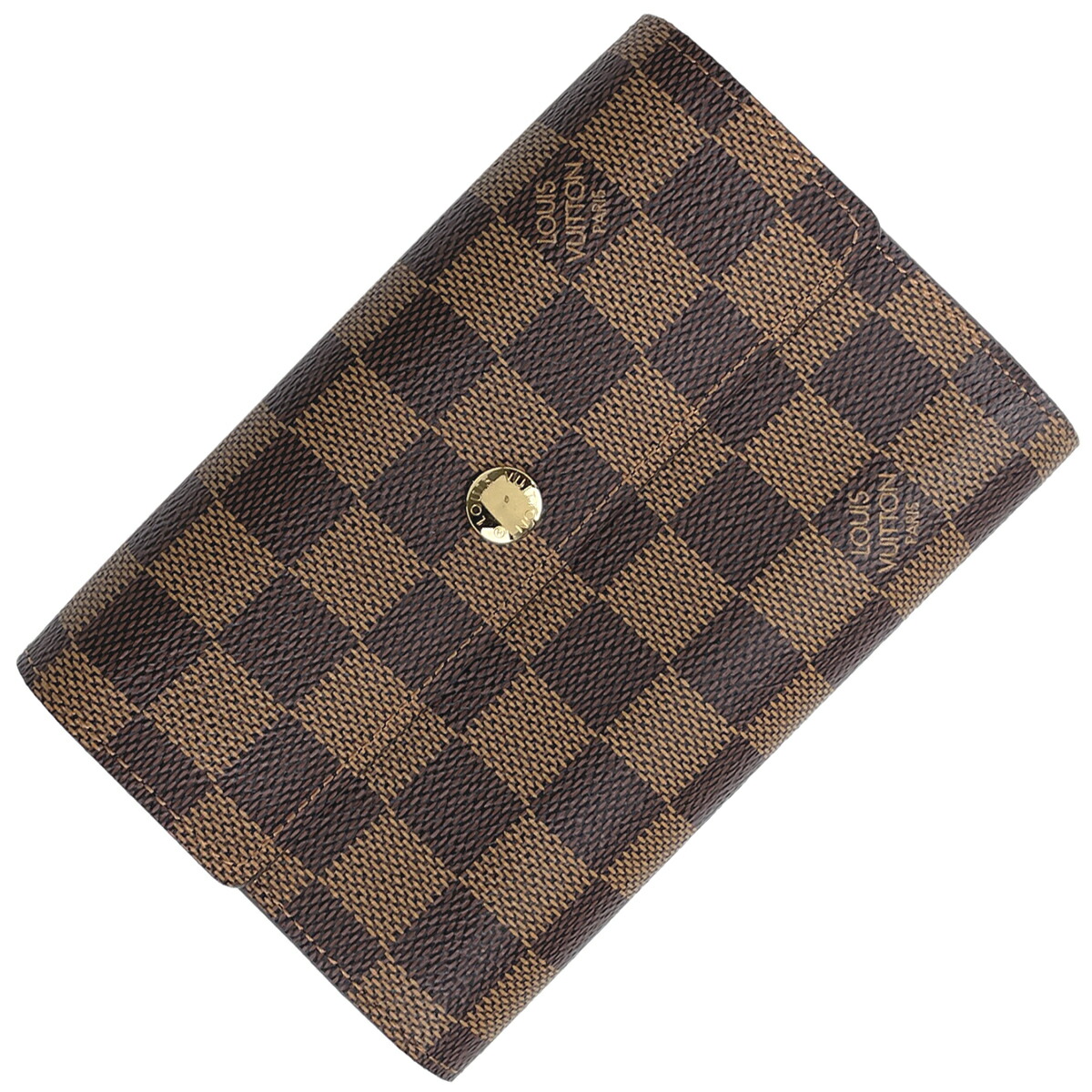 新しいブランド 札入れ アレクサンドラ ポルトフォイユ Vuitton Louis ルイ ヴィトン 小銭入れ 中古 レディース N ブラウン ダミエ 三つ折り財布 Qbdworks Com