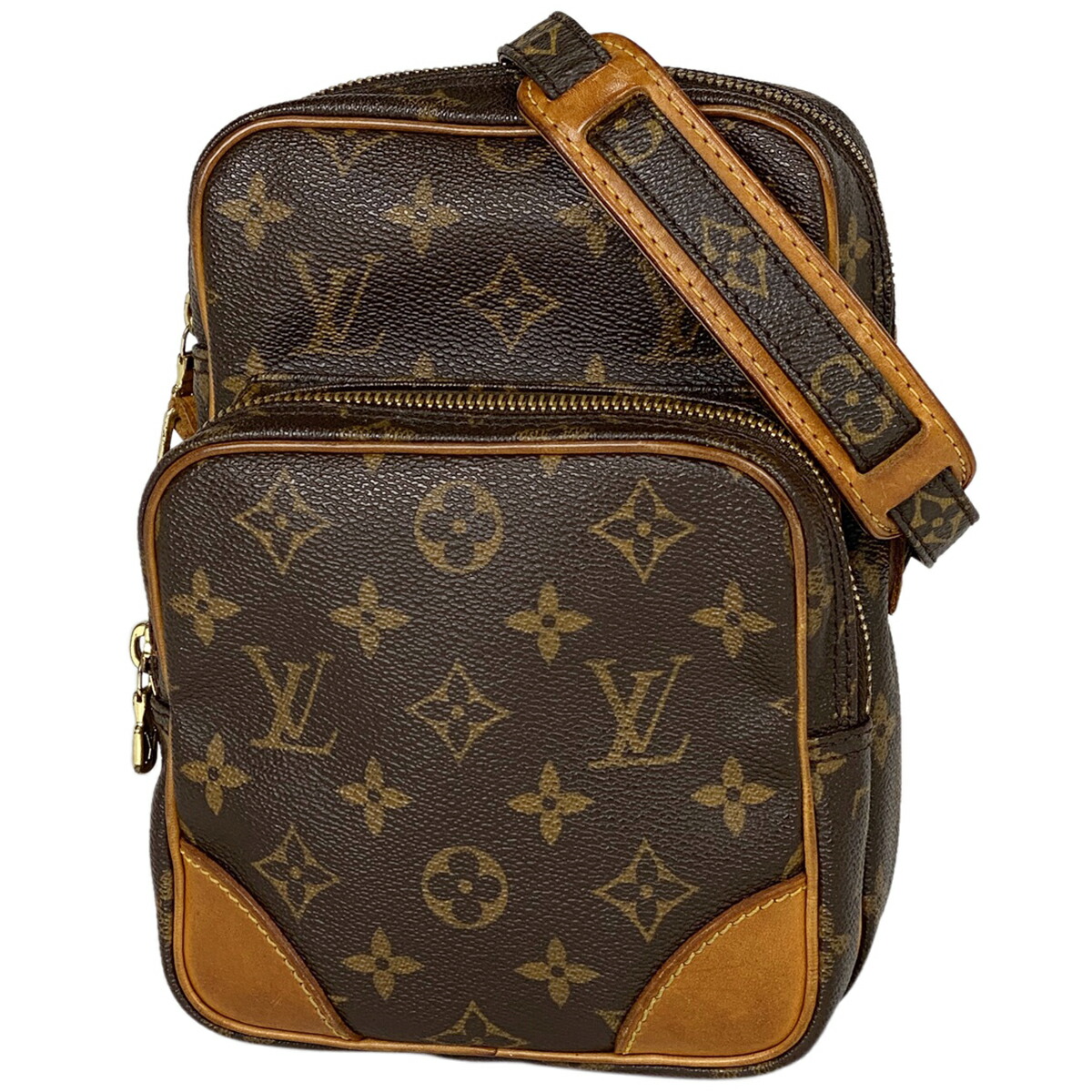 日本製 ルイ ヴィトン Louis Vuitton アマゾン 斜め掛け ショルダーバッグ モノグラム ブラウン M レディース 中古 バイセルオンライン 店 絶対一番安い Momentos Em Uy