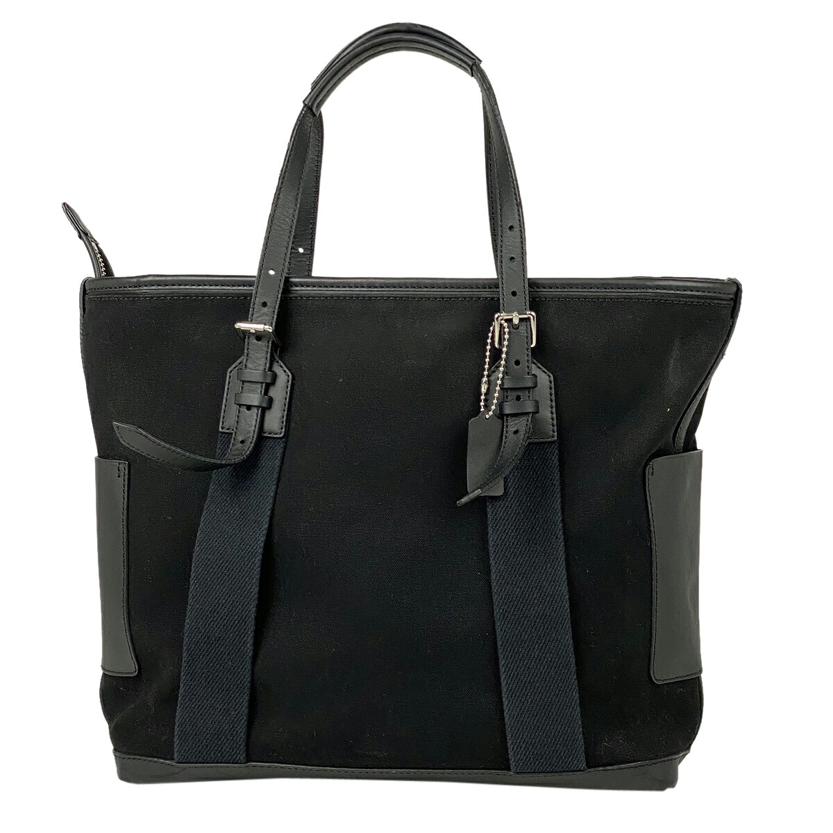 コーチ Coach ブリーカー シティー ショルダーバッグ トートバッグ キャンバス ブラック メンズ 中古 Used 送料無料 入学式 入社式 お花見 新生活 歓迎会 母の日 ギフト 贈り物 プレゼント 誕生日 記念日 結婚式 ブライダル ファッション 旅行 汚れや生活臭など使用