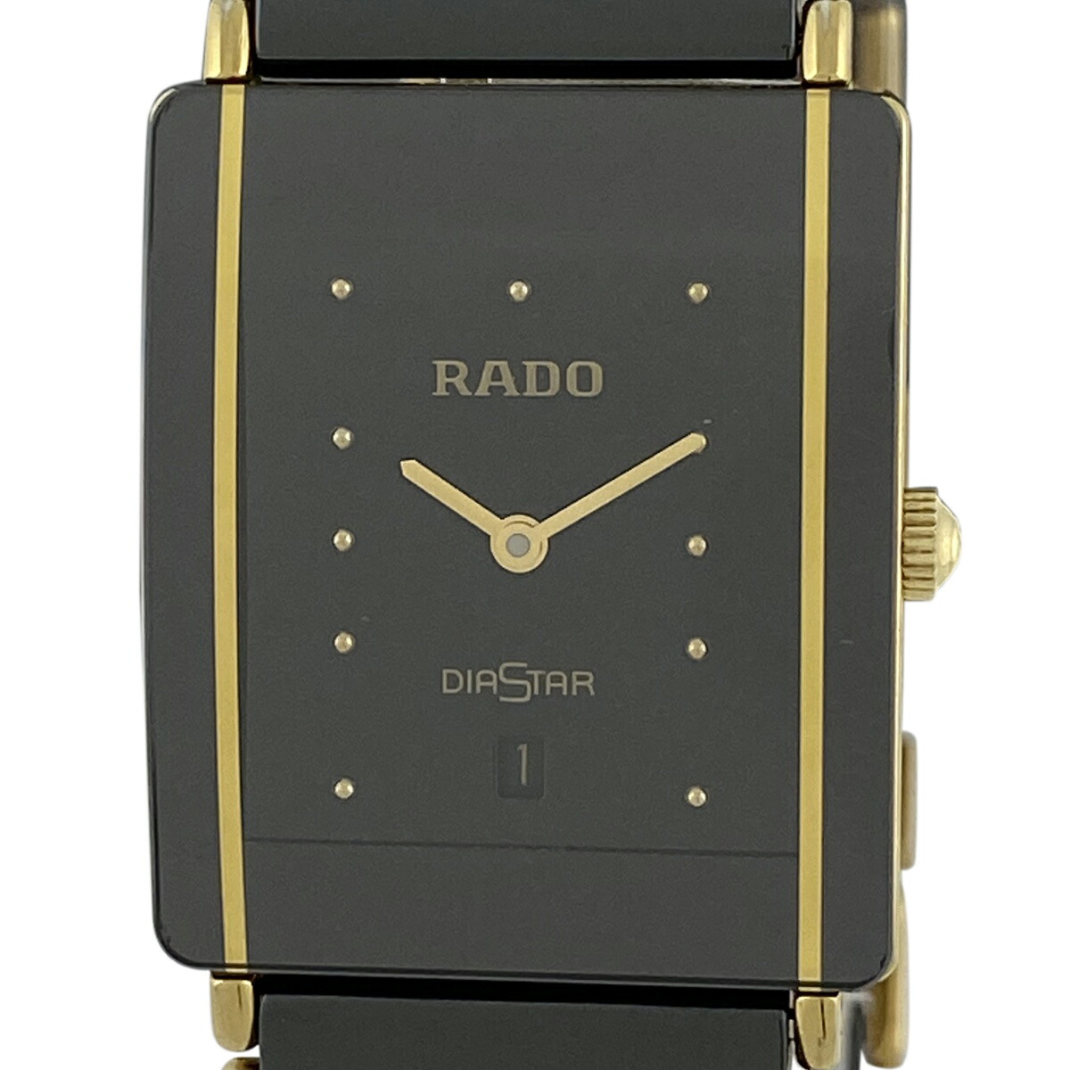 ラドー Rado ダイヤスター 160 0281 3n 腕時計 セラミック Ss クオーツ ブラック メンズ 中古 Psicologosancora Es