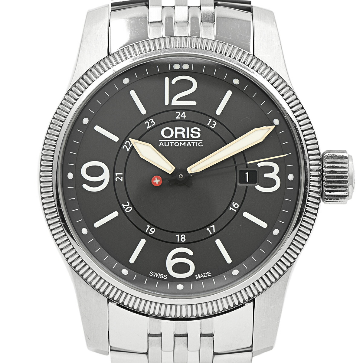 12 Off オリス Oris ビッグクラウン スイス ハンターチーム Ps 4063 Setmb 腕時計 Ss 自動巻き ブラック メンズ 中古 Msp29perb Clairhurstpediatrics Ca