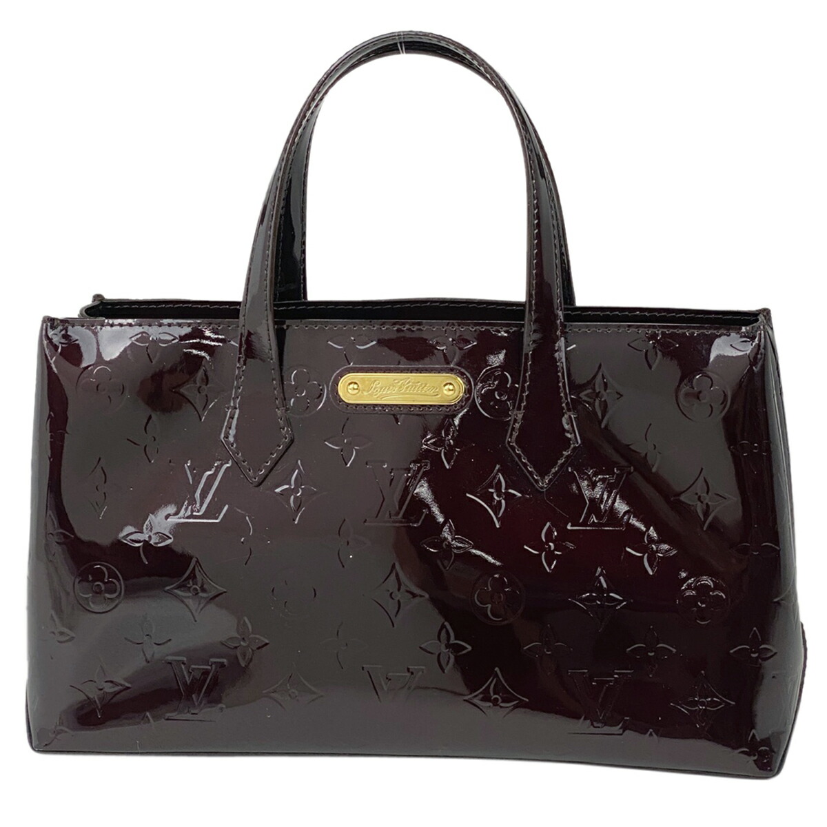 ルイ ヴィトン Louis Vuitton ウィルシャー Pm 手提げ エナメル ハンドバッグ ハンドバッグ ヴェルニ アマラント ボルドー M レディース 中古 Novix Com