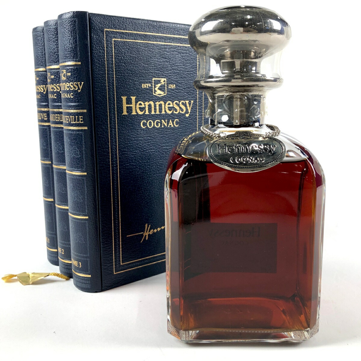 Hennessy ヘネシー シルバートップ ブック型ケース コニャック-