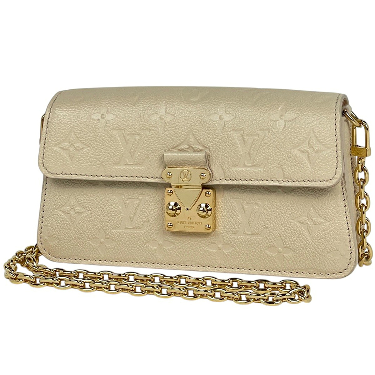【在庫一掃】 ルイ・ヴィトン Louis Vuitton ウォレット オン チェーン メティス 2WAY クラッチバッグ ショルダーバッグ モノグラムアンプラント クレーム(ホワイト) M82836 レディース 【中古】