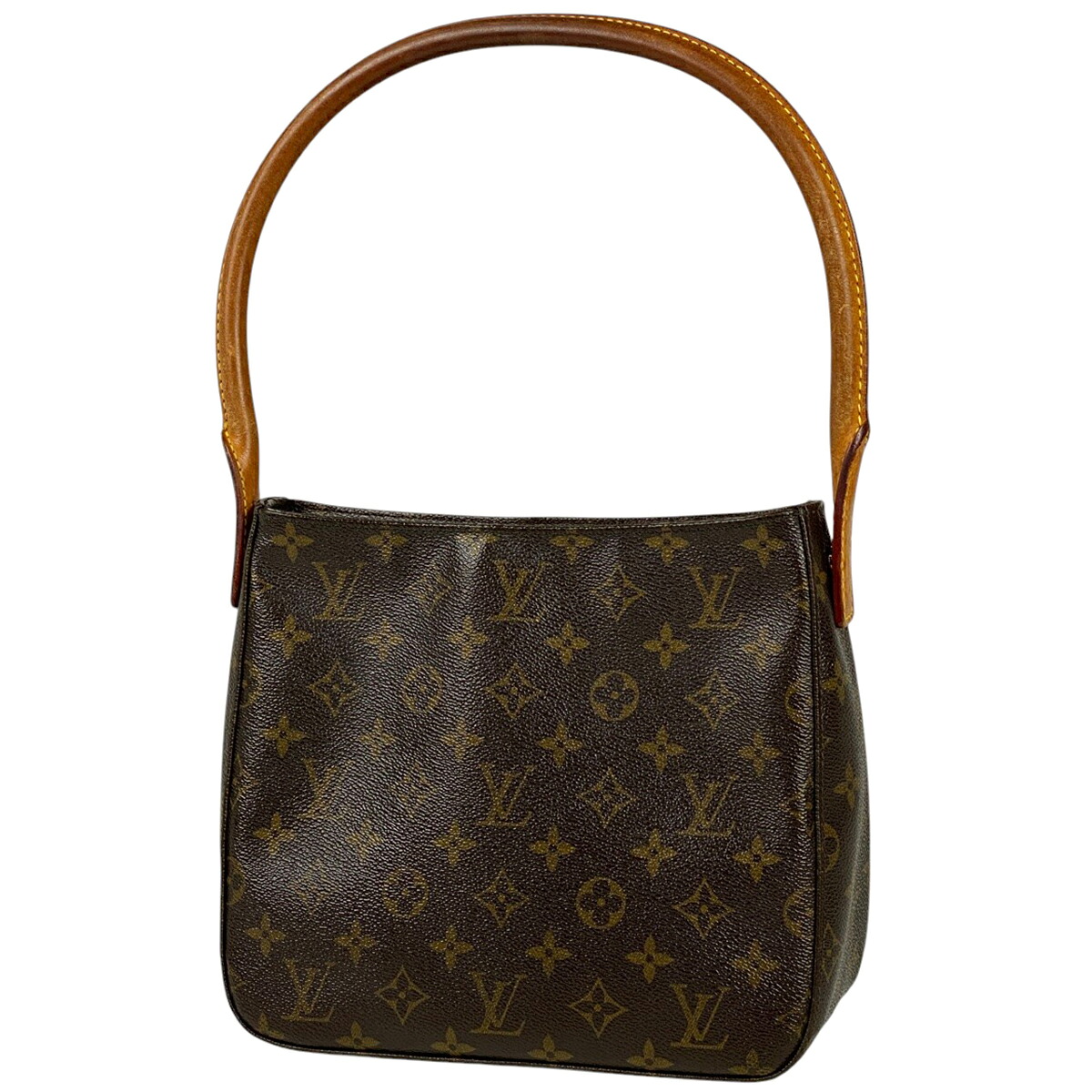 【在庫一掃】 ルイ・ヴィトン Louis Vuitton ルーピング MM 肩掛け ワンショルダー ショルダーバッグ モノグラム ブラウン M51146 レディース 【中古】