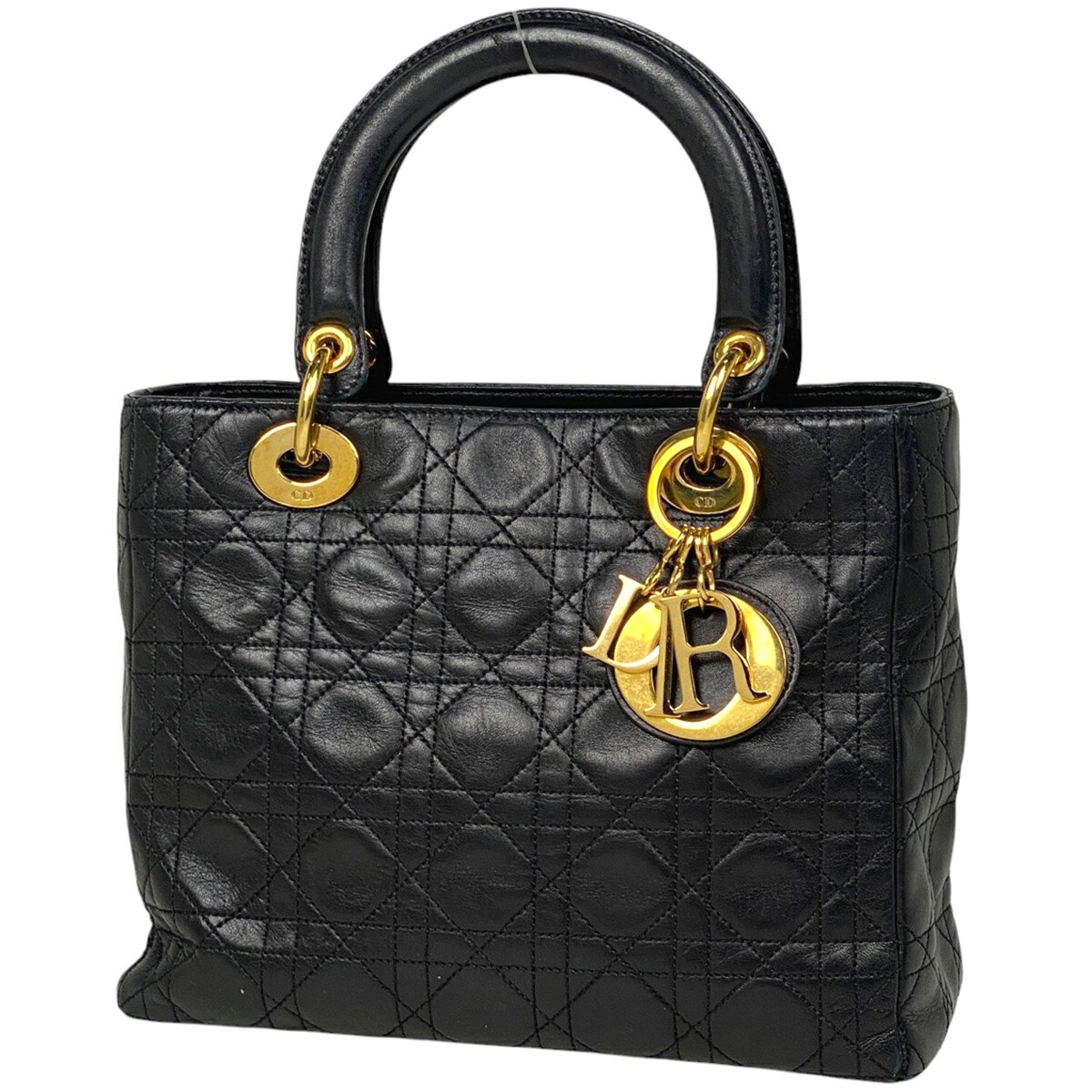 美品 DIOR レディディオール ラージ 2way ハンドバッグ ショルダー 楽天市場】ディオール Dior レディディオール ラージ ブラック