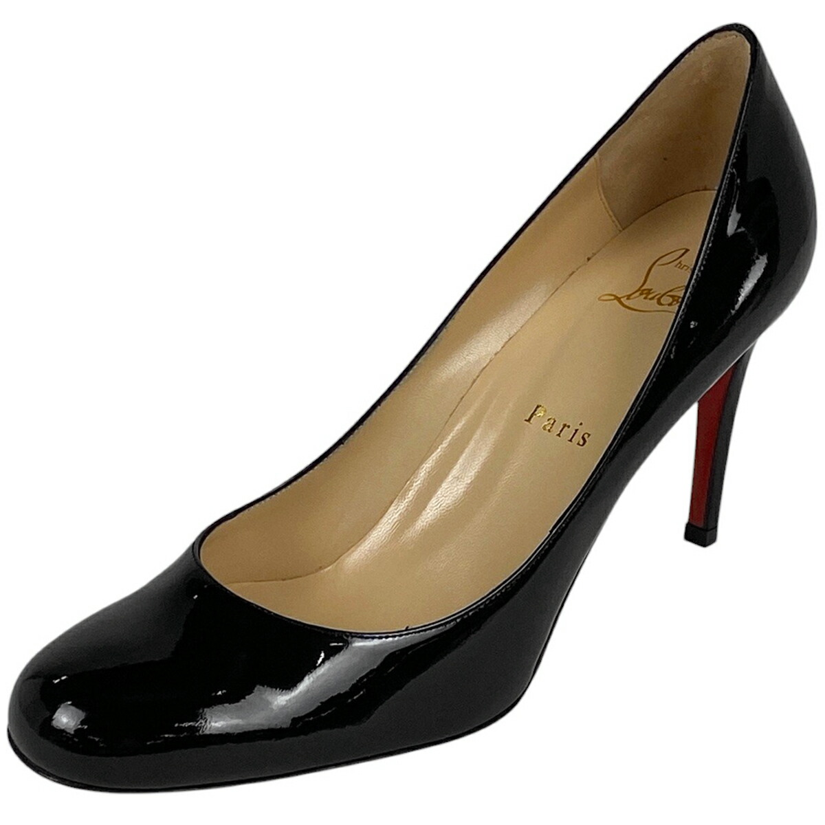【極美品】クリスチャンルブタン パンプス 24.5相当 ハイヒール エナメル クリスチャンルブタンChristian Louboutinパンプスサイズ 37（24
