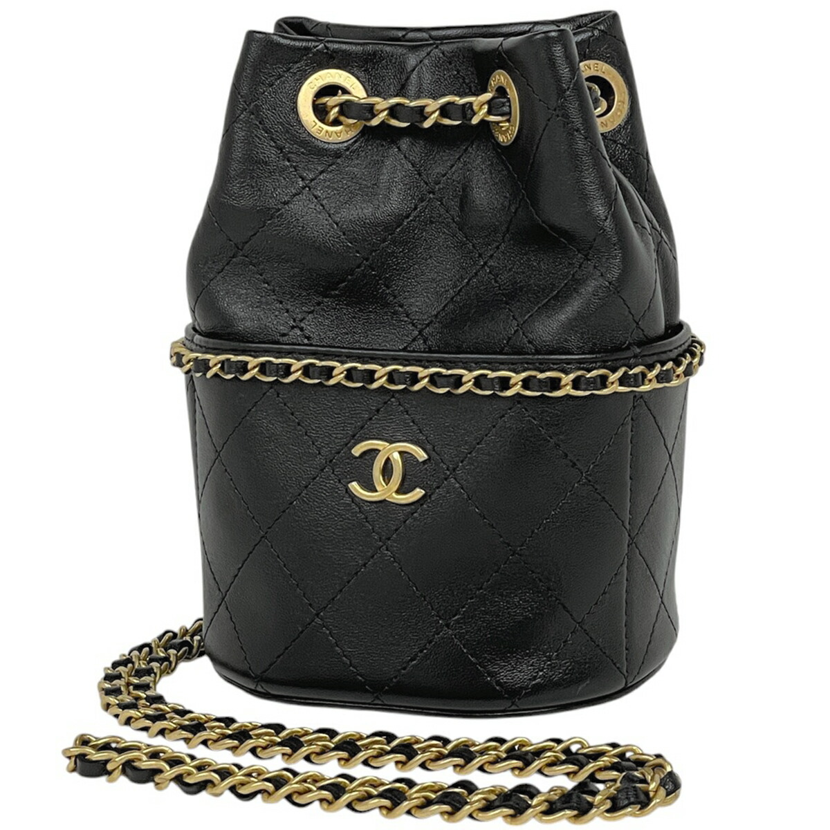 楽天市場】シャネル CHANEL 巾着 チェーンショルダーバッグ マトラッセ