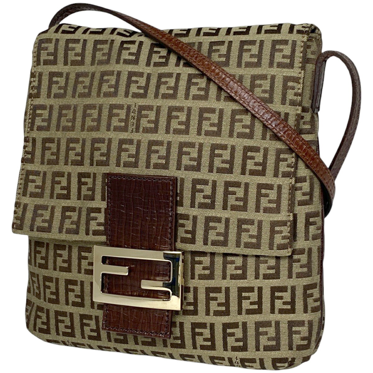 FENDI フェンディ サコッシュ ショルダーバッグ ズッキーノ レザー フェンディ(FENDI)フェンディ ズッキーノ ショルダーバッグ