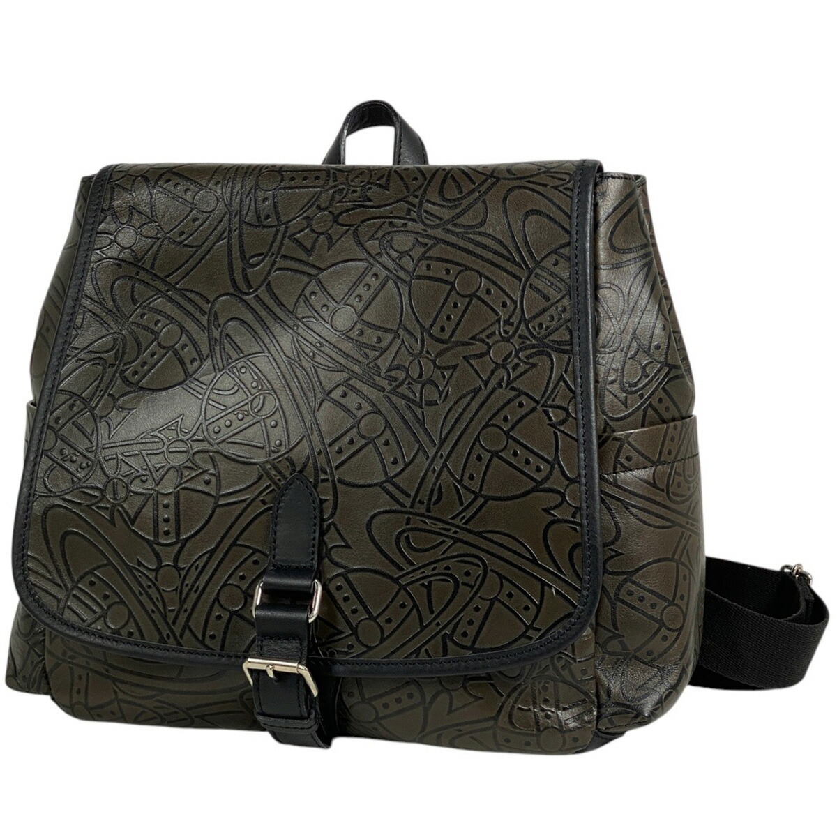 ヴィヴィアンウエストウッド レザー リュックバック オーブロゴ 総柄 Vivienne Westwood - Vivienne Westwood リュックサック バック