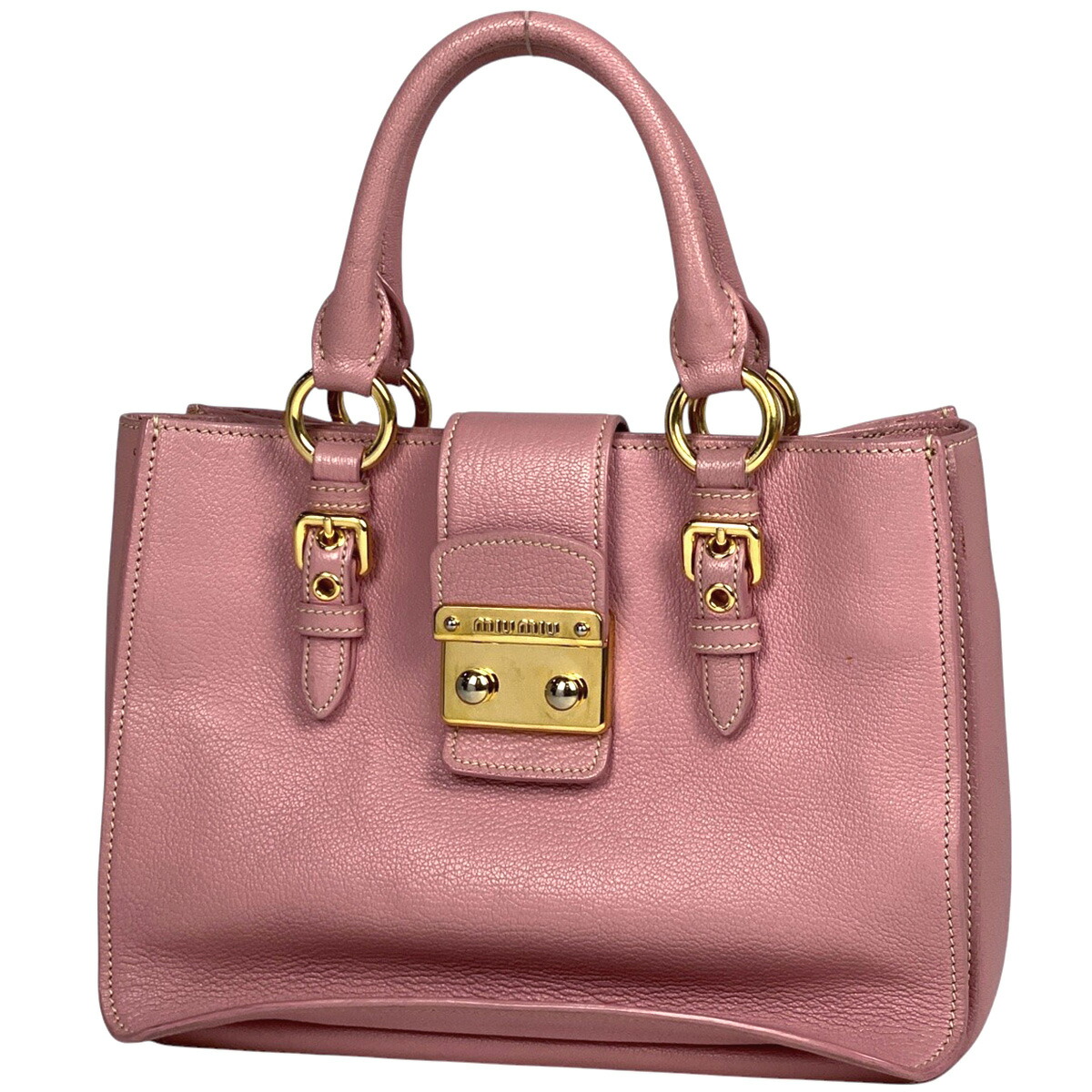 ク*ー様 miu miu ピンク レザー ハンドバッグ　マドラス 楽天市場】miumiu マドラス ピンクの通販