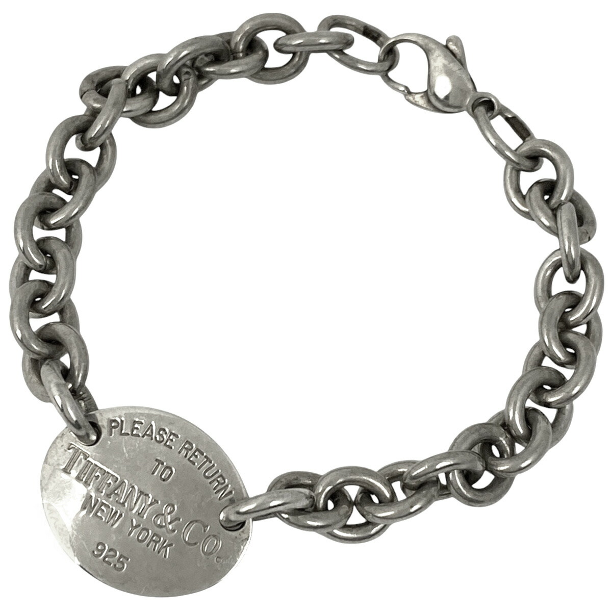 美品　ティファニー　リターントゥ　オーバルタグ　シルバーブレスレット TIFFANY & Co. リターントゥティファニー オーバルタグ