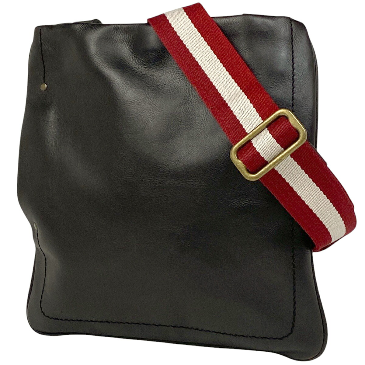 ▶︎kk Bally バリー　メッセンジャー　ショルダーバッグ　中古 Bally バリー BALLY ロゴ ショルダーバッグ メッセンジャー