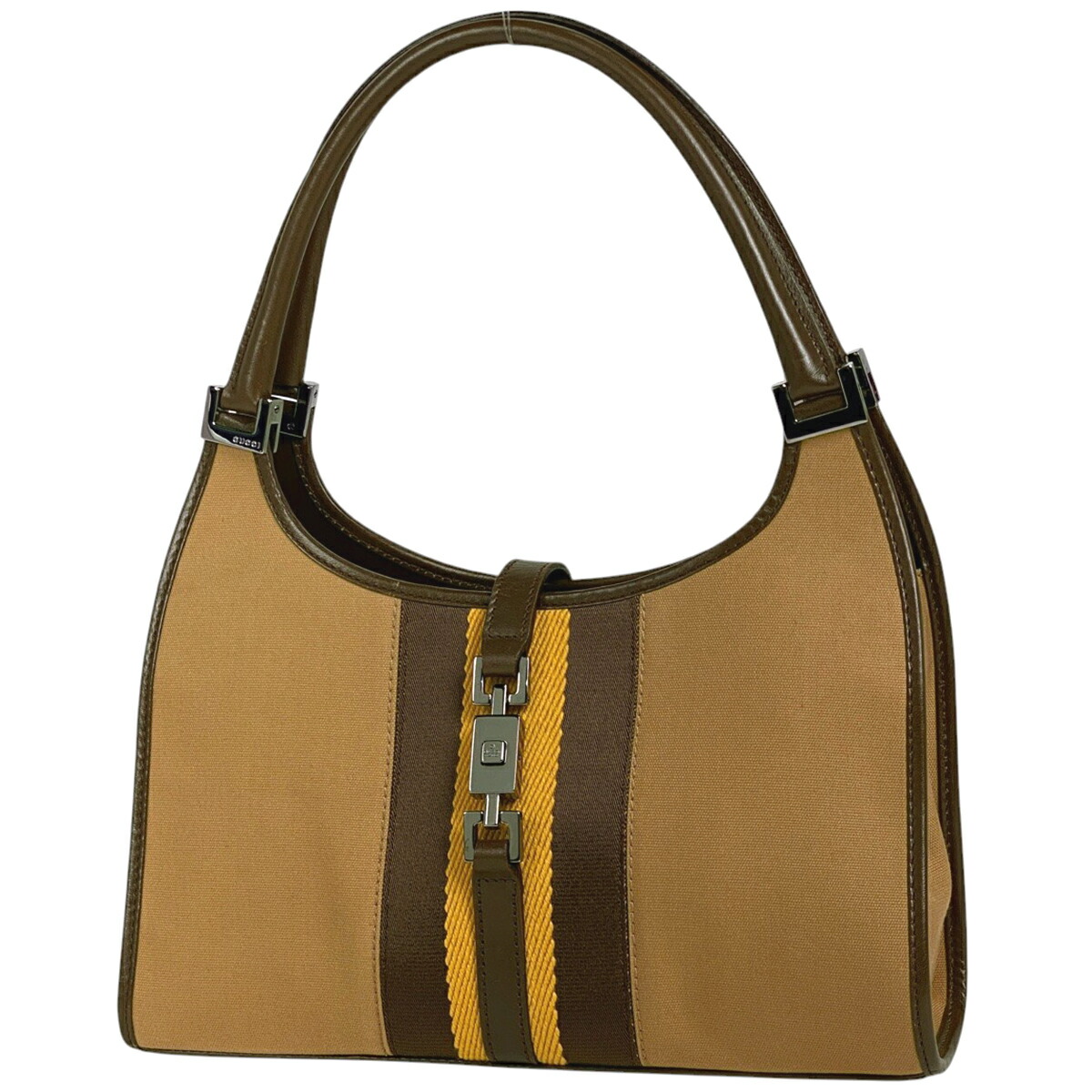 【美品】PAOL.Gパオログッチ ハンドバッグ ジャッキー ロゴ金具 楽天市場】GUCCI グッチ ジャッキー ベージュ ホワイト シルバー
