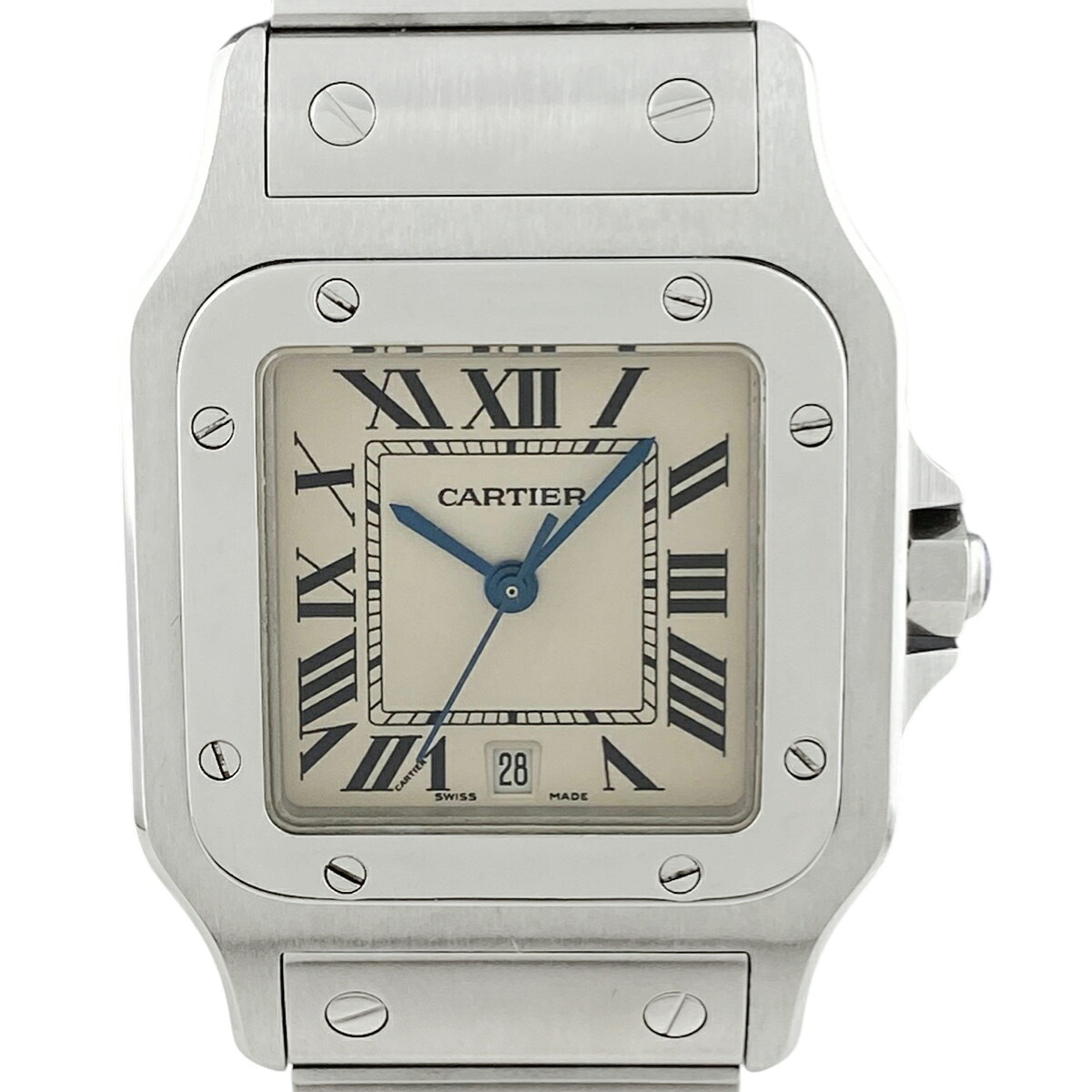 楽天市場】Cartier カルティエ サントスガルベLM デイト SS K18YG  
