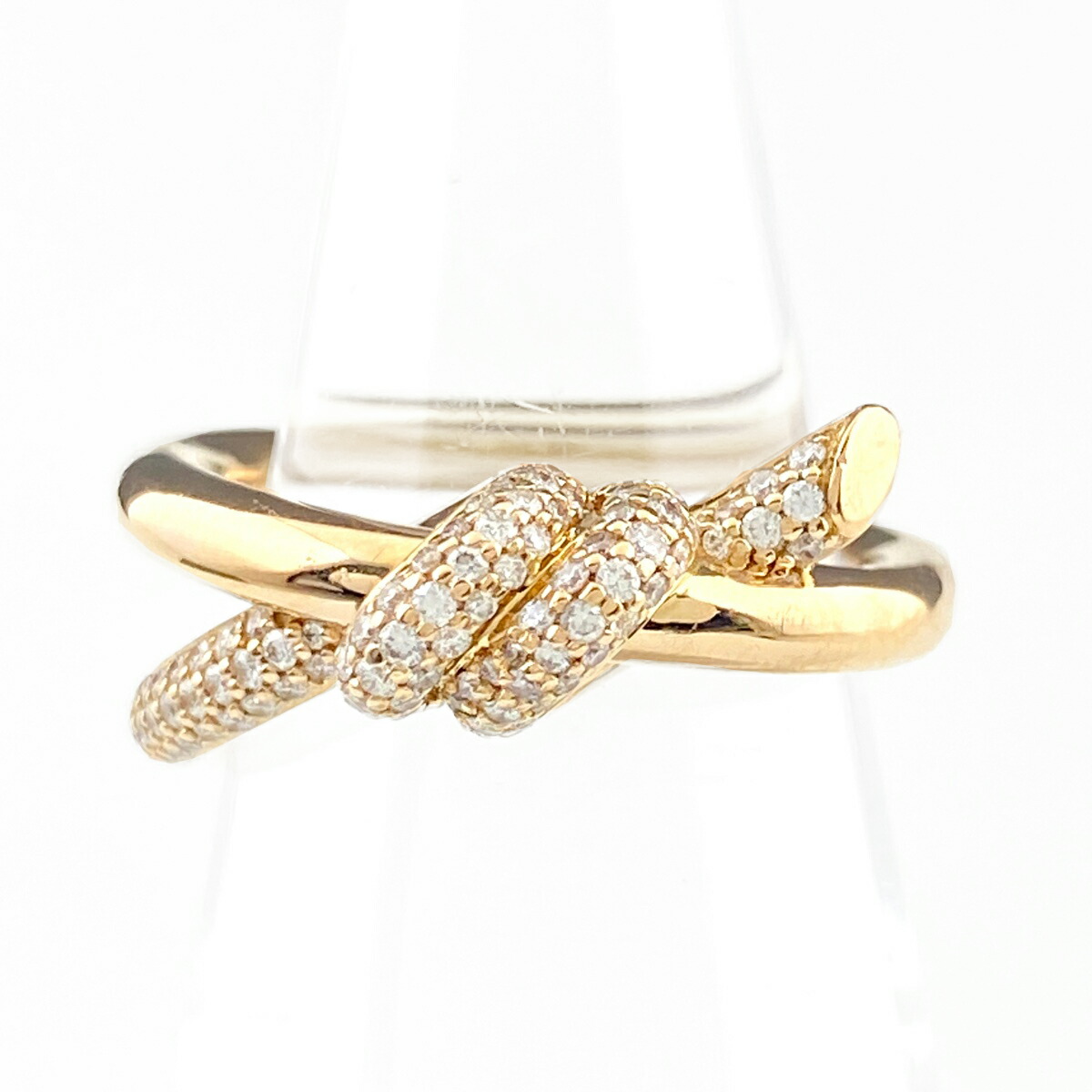 楽天市場】ティファニー ノット ダブル ロウ リング K18イエロー