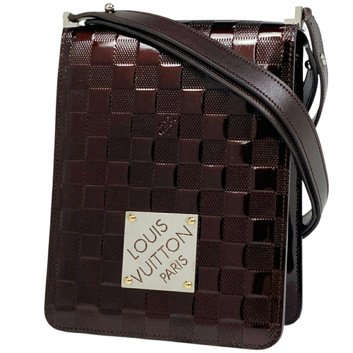 ルイヴィトン ダミエ ヴェルニ キャバレー ハンドバッグ ショルダーバッグ LOUIS VUITTON】ルイヴィトン『ダミエ ヴェルニ キャバレー