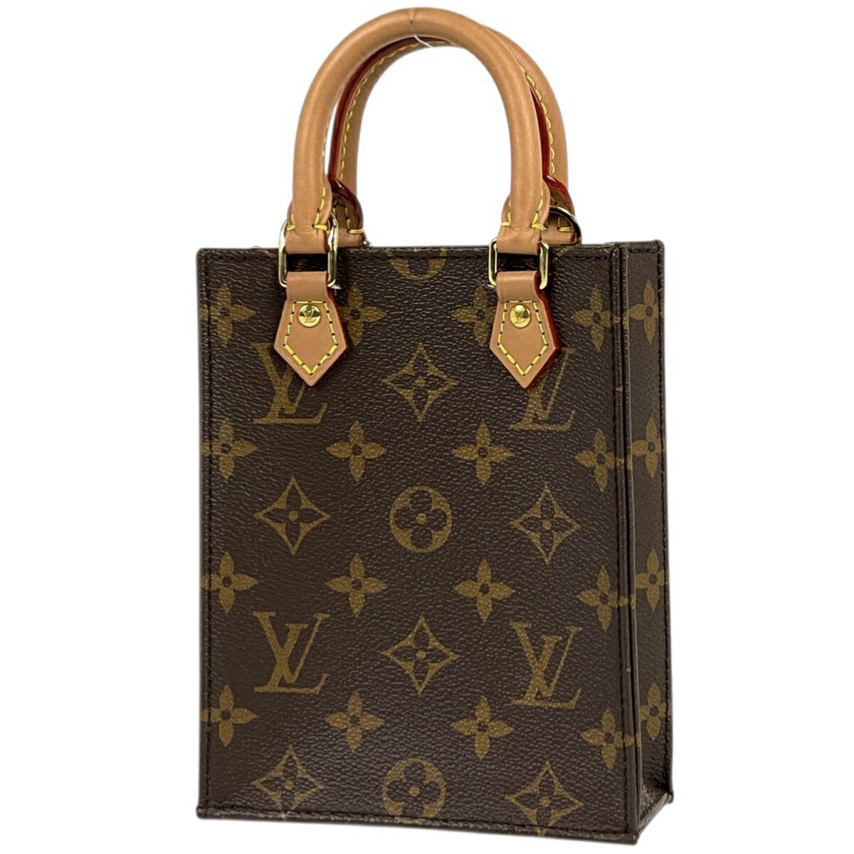 Louis Vuitton ビジネスバッグ ブラウン キャンバス製　サックプラ LOUIS VUITTON ルイヴィトン サックプラBB モノグラム