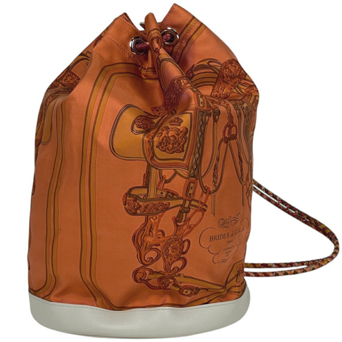 エルメス ソワクール 22 カレ シルクレザー ショルダーバッグ HERMES】エルメス『ソワクール シルク22 ブラジル』□R刻印 2014