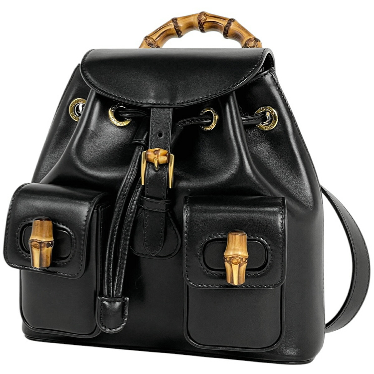 楽天市場】グッチ GUCCI ロゴ リュックサック ナップサック