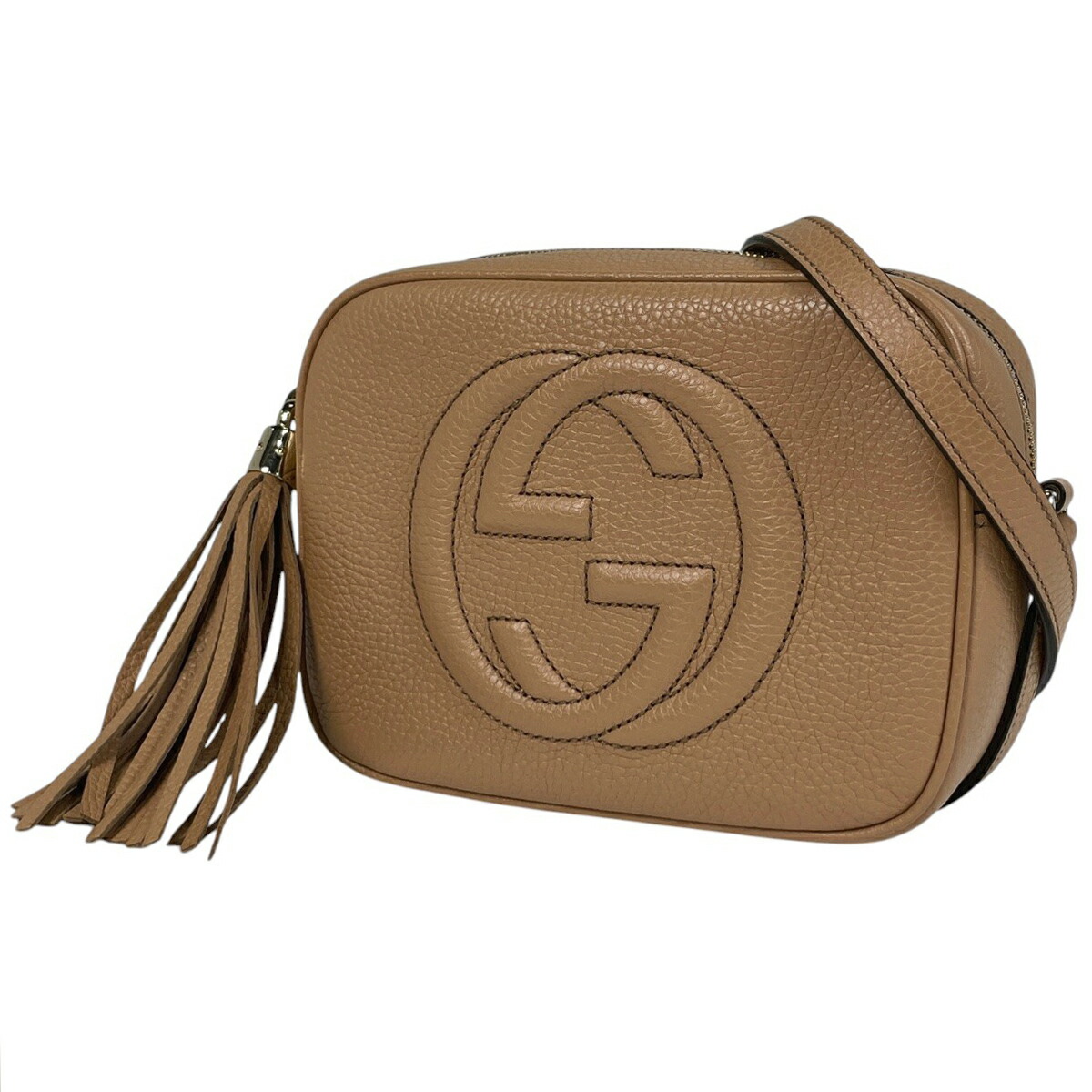 新品 GUCCI GG SOHO ショルダーバッグ 747779 ベージュ 新品 GUCCI GG SOHO ショルダーバッグ 747779 ベージュ GUCCI 新品
