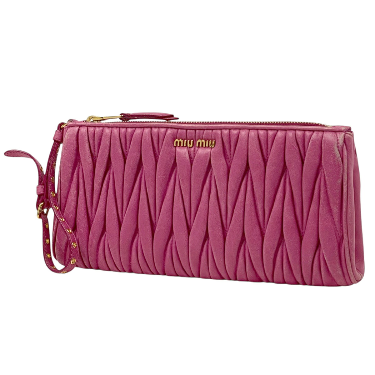 MIUMIU  クラッチバッグ  ポーチ 楽天市場】ミュウミュウ ミニクラッチバッグ/フラットポーチ miu
