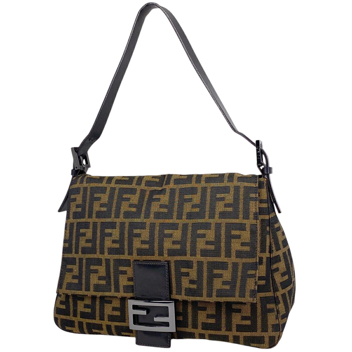 【美品】FENDI フェンディ　ハンドバッグ　ワンショルダーバッグ　ズッキーノ FENDI フェンディ ワンショルダーバッグ ズッキーノ キャンバス レザー