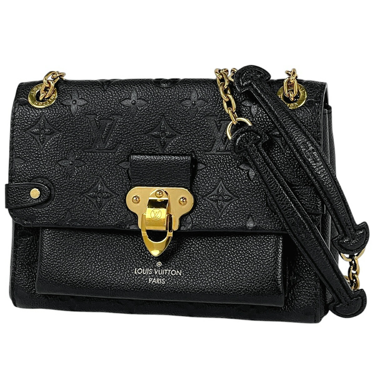 【訳アリ】Louis Vuitton ショルダーバッグ ブラック/ブラウン ウォレットオンチェーンリリー | M82509 | クロスショルダー