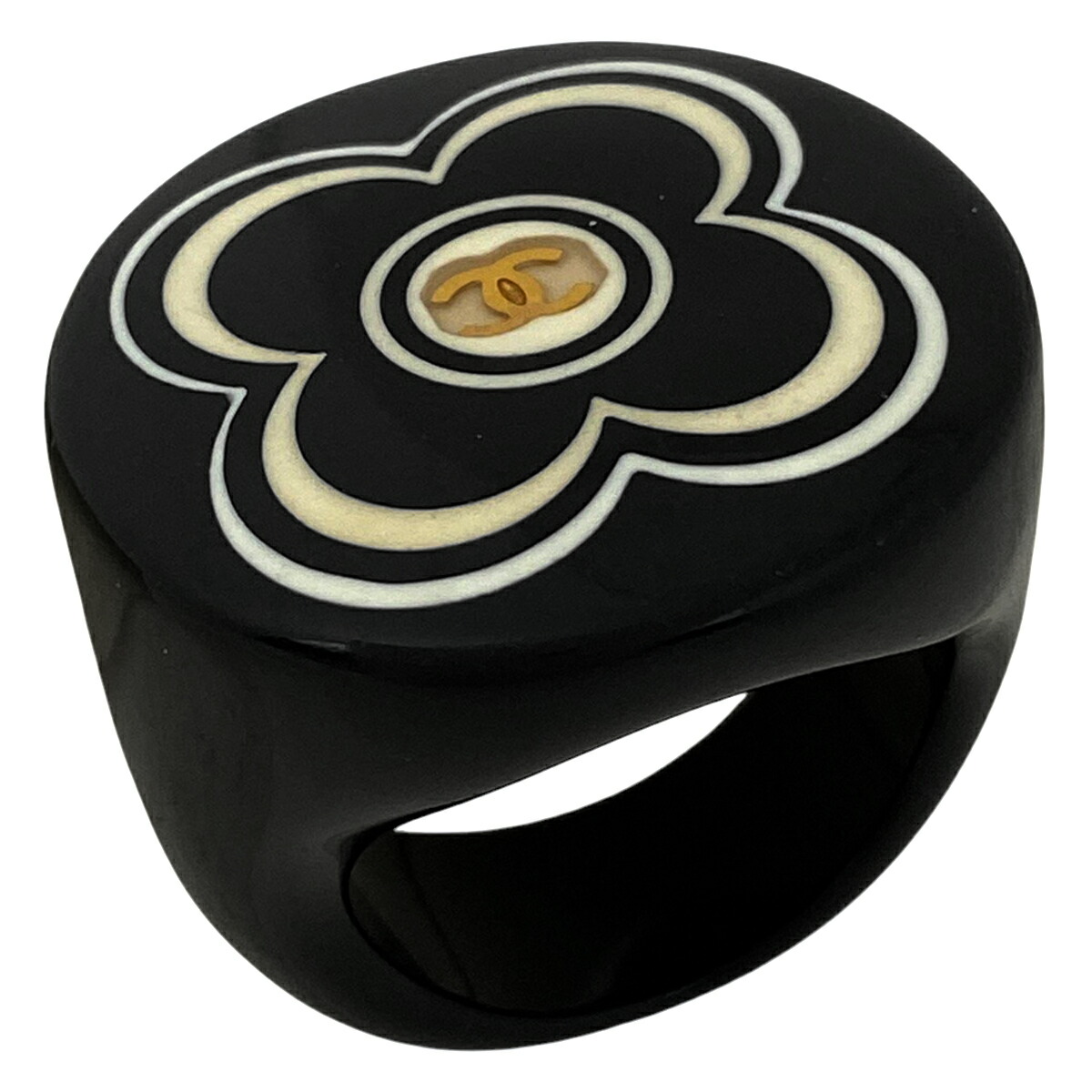 CHANEL★指輪★バングル★クローバー CHANEL 指輪 リング フラワー クローバー ココマーク ＃13 02S