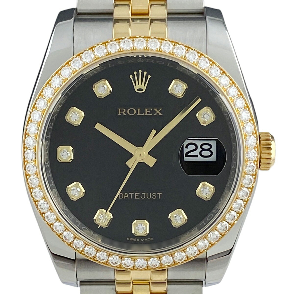 高級腕時計 デイトジャスト ダイヤモンド風ベゼル ROLEX】【美品】ロレックス『デイトジャスト 10P＆ベゼルダイヤ