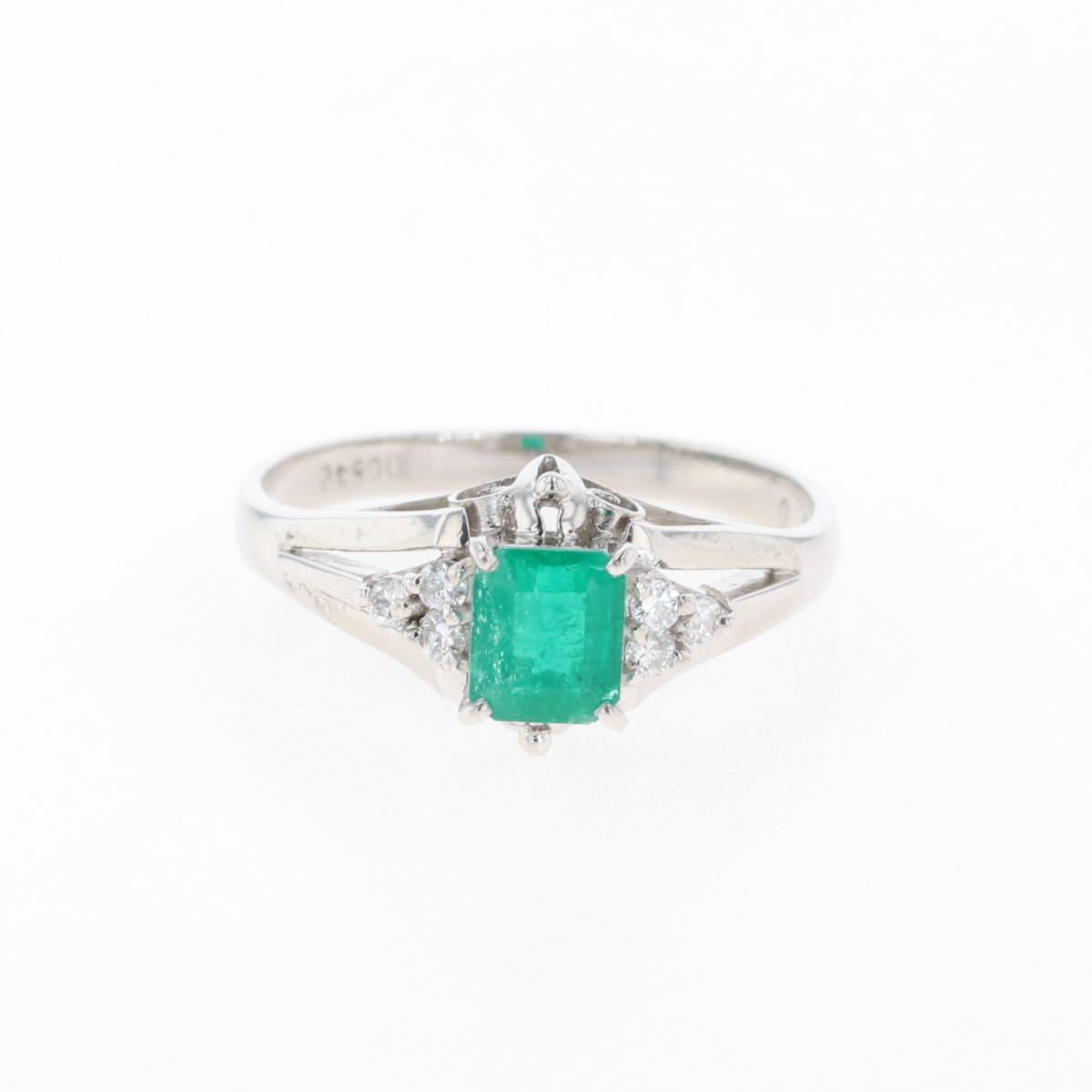 エメラルド　PT900 リング　　#8 楽天市場】【送料無料】【本物】PT900☆指輪☆エメラルド0.83