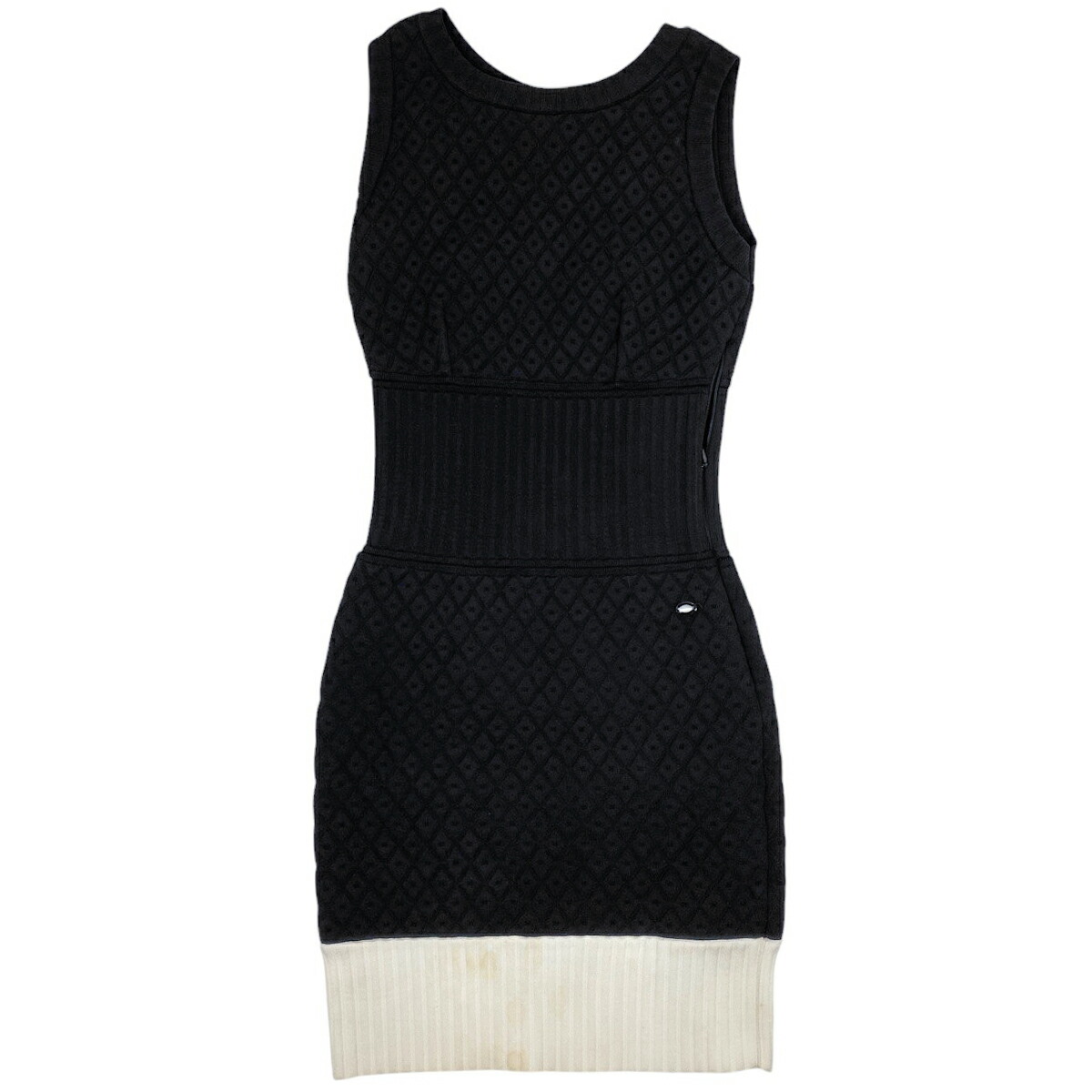 CHANEL　黒のノースリーブニットワンピース　36 楽天市場】【ポイント10倍】 CHANEL シャネル 【国内正規】07P