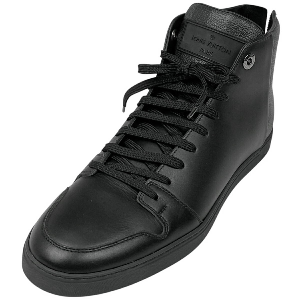 【美品】ルイヴィトン ハイカットスニーカー サイドジップ ピース 黒 6 1/2 楽天市場】LOUIS VUITTON ルイ・ヴィトン サイドジップ 型押し