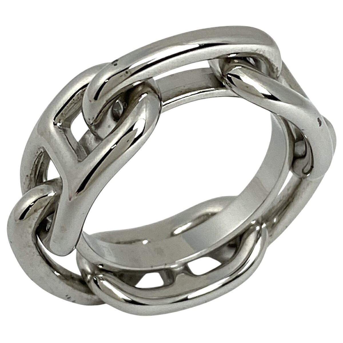 楽天市場】エルメス シェーヌダンクル スカーフリング シルバー メタル