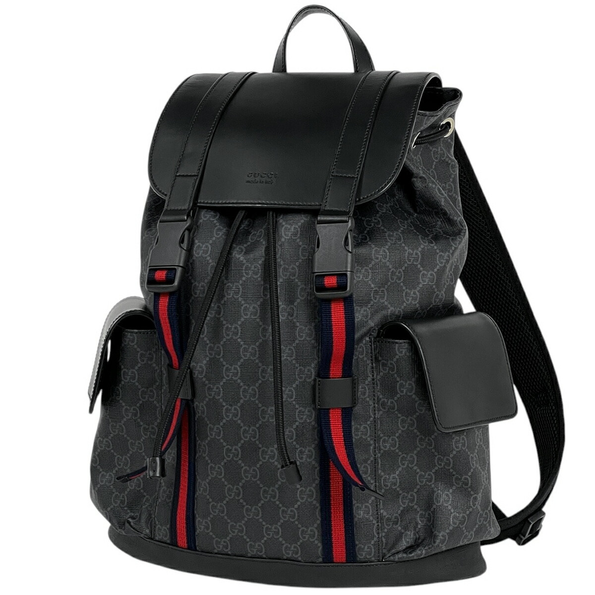 楽天市場】グッチ 【GUCCI】 バックパック GGロゴ ブラック