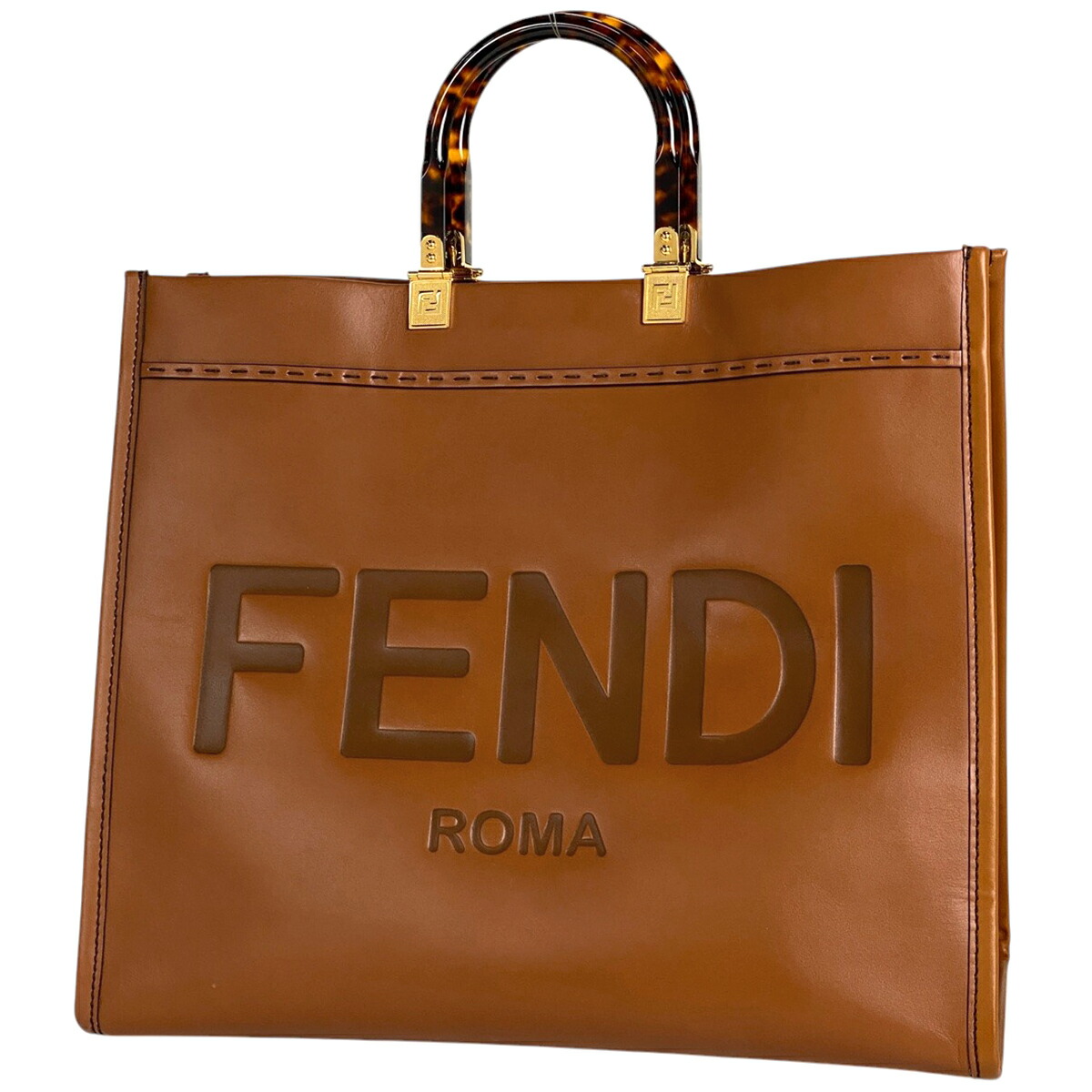 楽天市場】FENDI フェンディ 8BH386 サンシャイン ミディアム トート