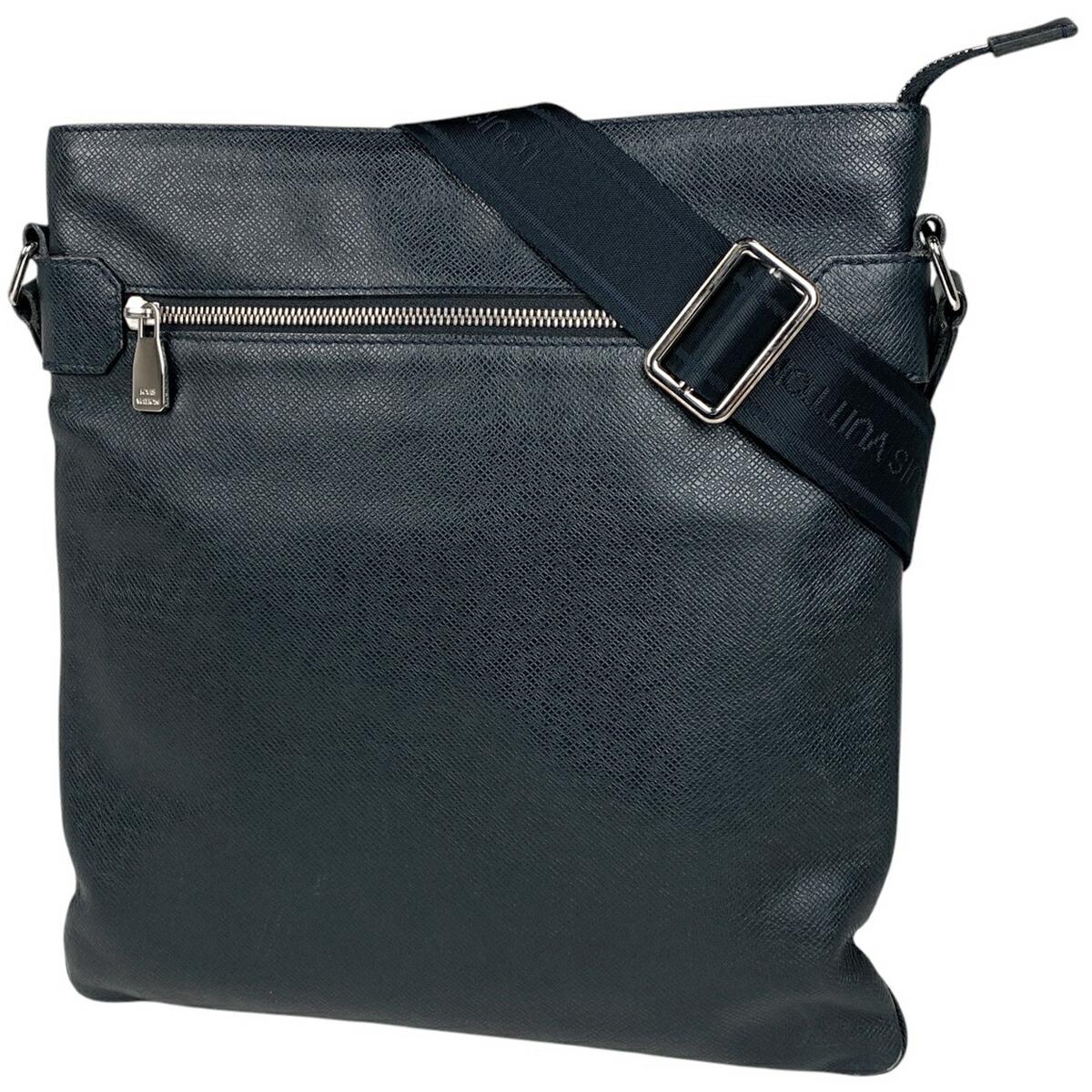 美品　LOUIS VUITTON サシャ　タイガ　ショルダーバッグ　ネイビー　革 美品】箱付 ルイヴィトン ショルダーバッグ サシャ タイガ