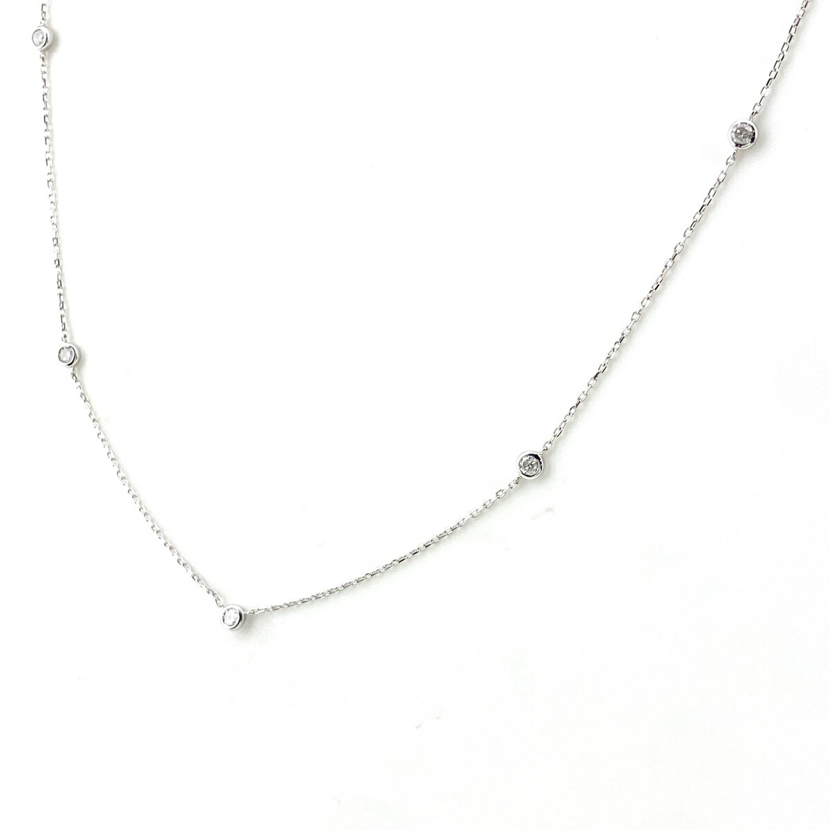 MIZUKI ネックレス 三日月 K14WG ホワイトゴールド 1P ダイヤ MIZUKI ネックレス 三日月 K14WG ホワイトゴールド 1P ダイヤ MIZUKI