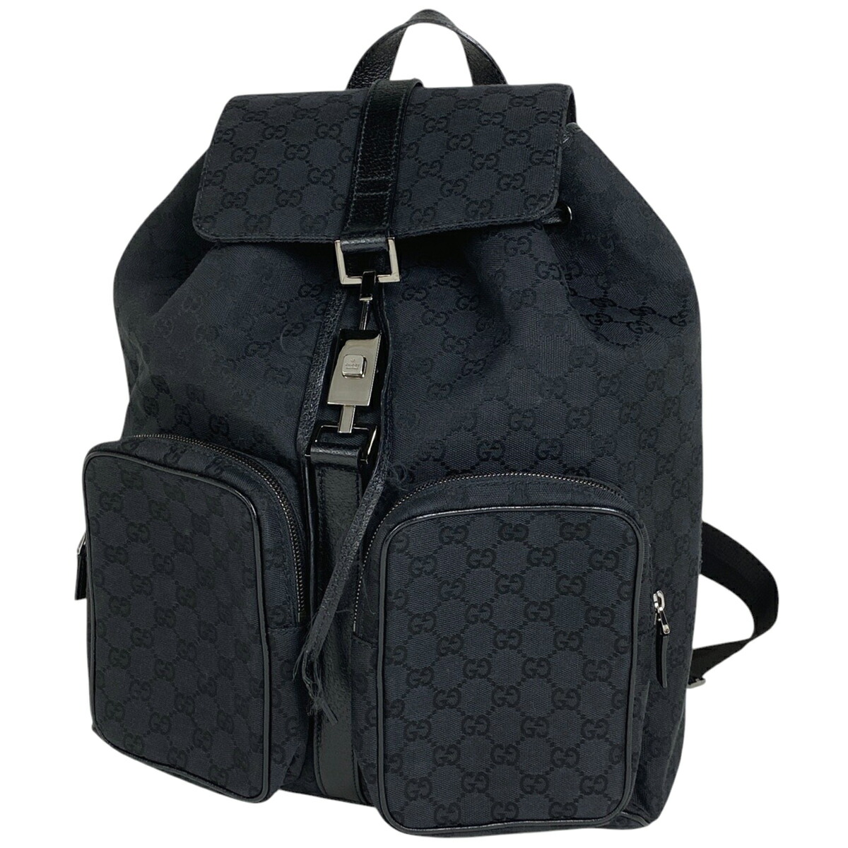 楽天市場】グッチ GUCCI ロゴ リュックサック ナップサック バック